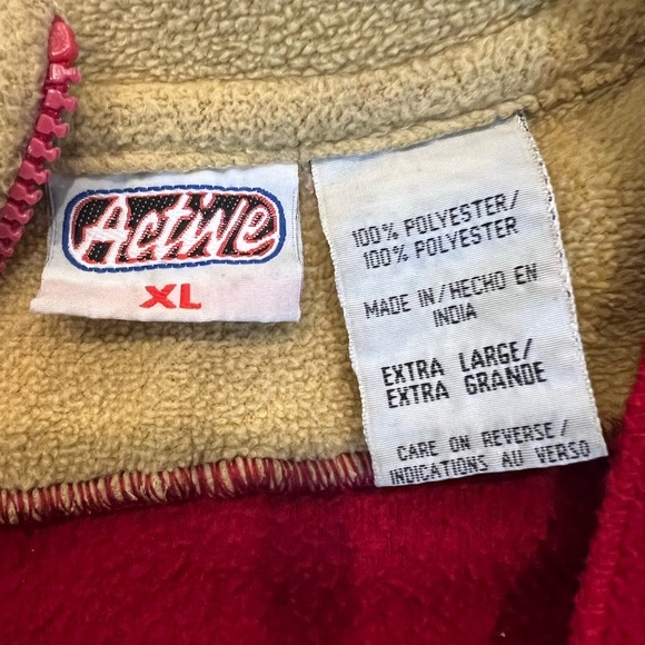 Vintage Florida State Seminoles Sweatshirt Mens XL Red Gold Fleece 1/4 Zip NCAA - Picture 4 of 4